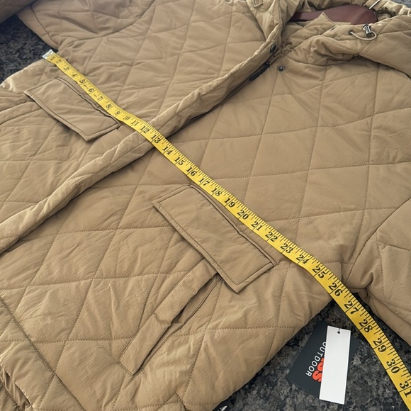Bass Outdoor Tan Kelp Quilted Hooded Jacket NWT XL - Picture 10 of 14